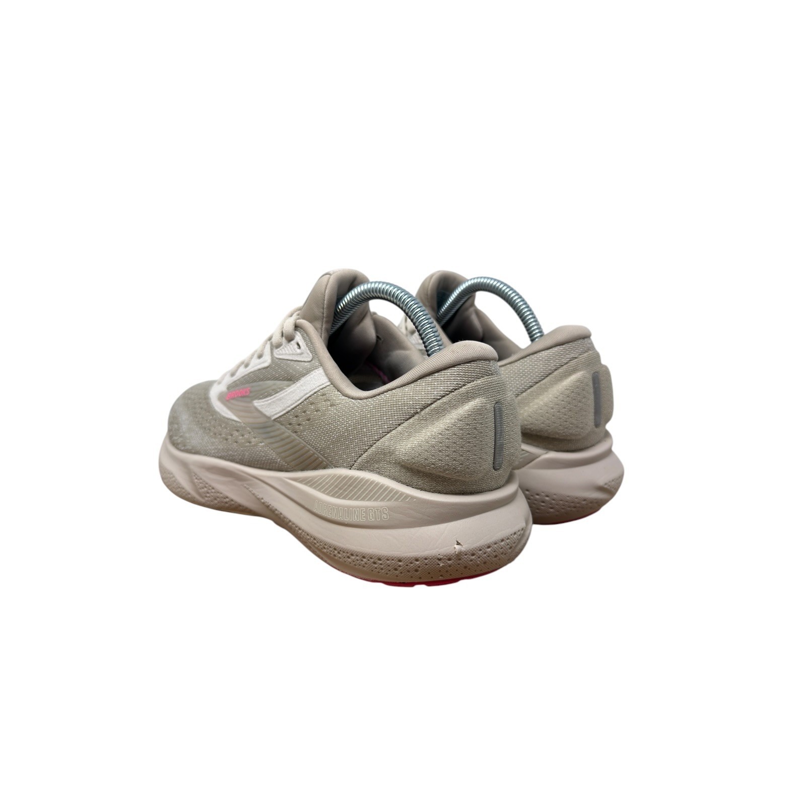 Brooks Adrenaline GTS 24 Running Shoes Womens 9.5 Grey Pink Stability Sneakers