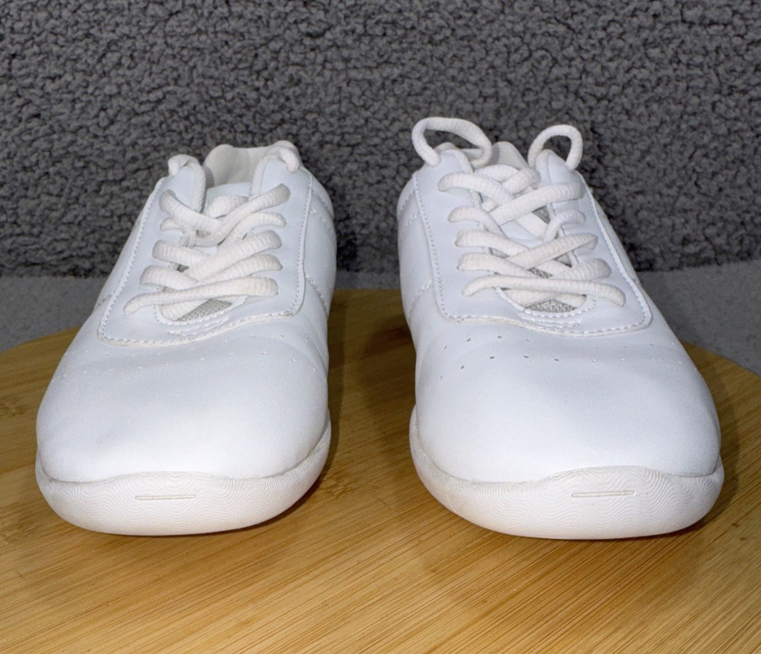 Smapavic Cheer Shoes Womens 6.5 White Lightweight Athletic Dance Training Sneake