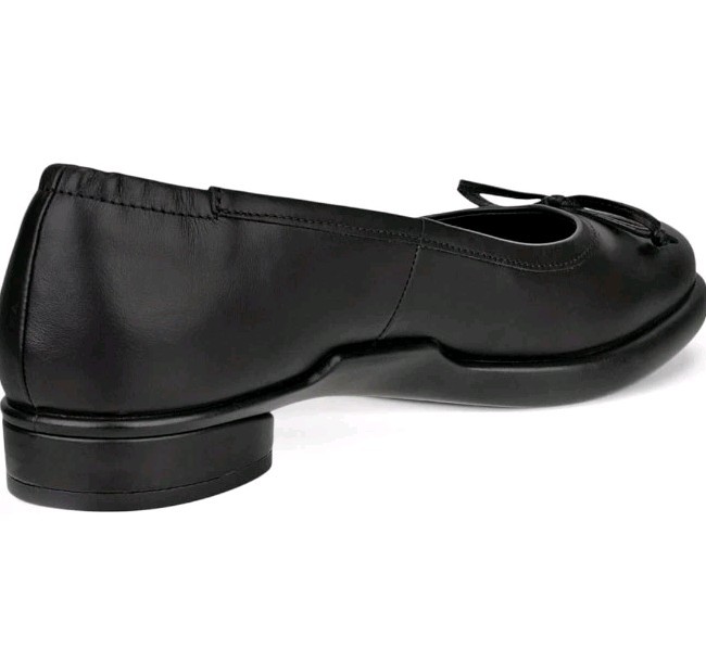 ECCO Women’s Sculpted Luxe Ballerina Bow Flats Black EU 36 US 5-5.5 New W Box