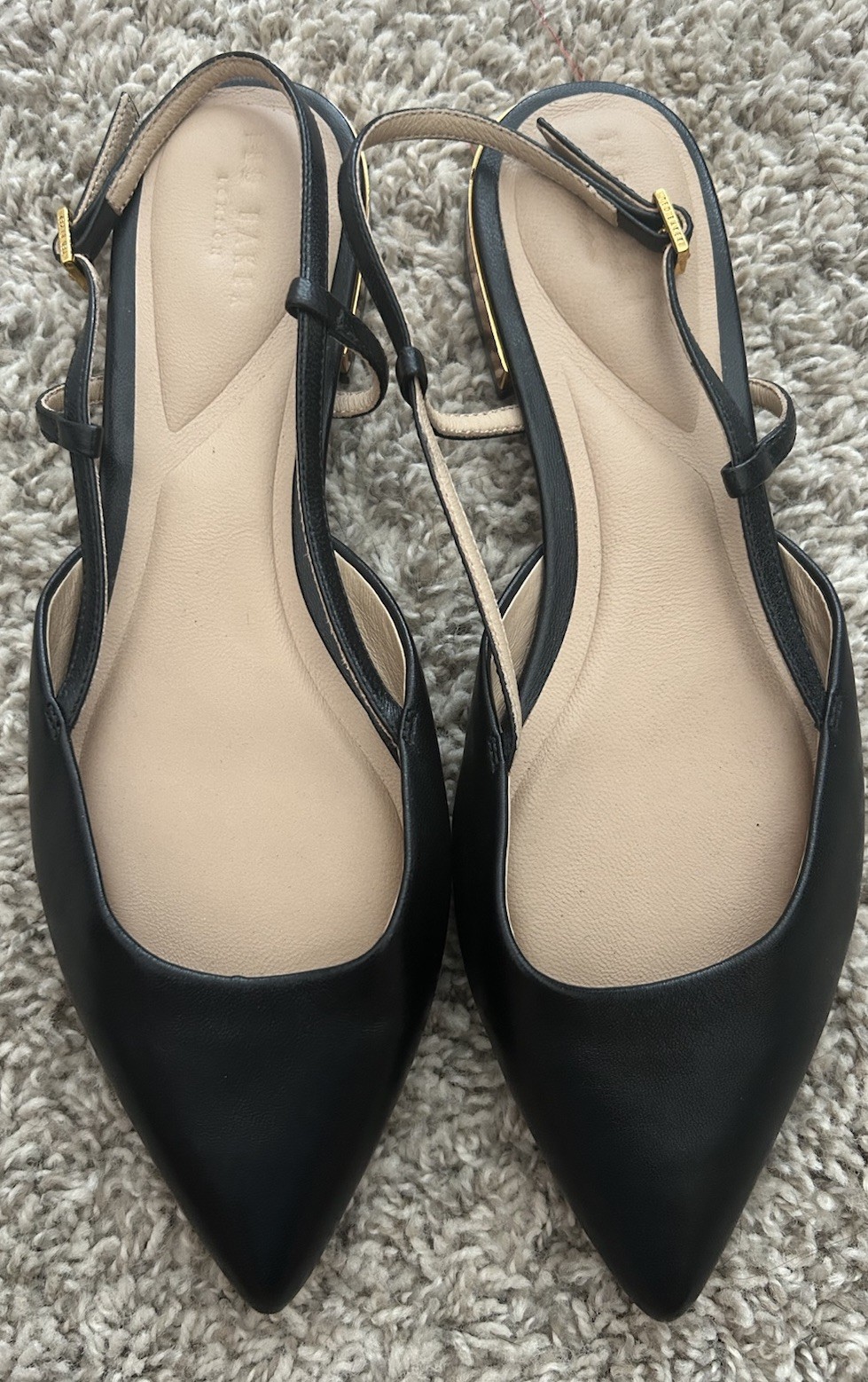 Ted Baker London 100% Leather Women’s Falt Shoes Pumps
