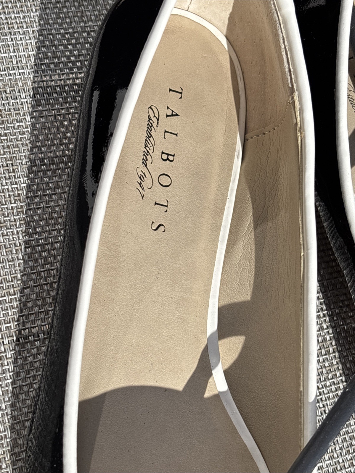 Talbots Black And Bone Slip-ons 7 Arlene4 New
