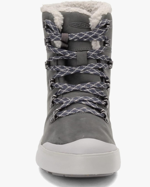 KEEN Women’s Elena Hiking Boot Water Resistant Leather Gray Size 6 US New