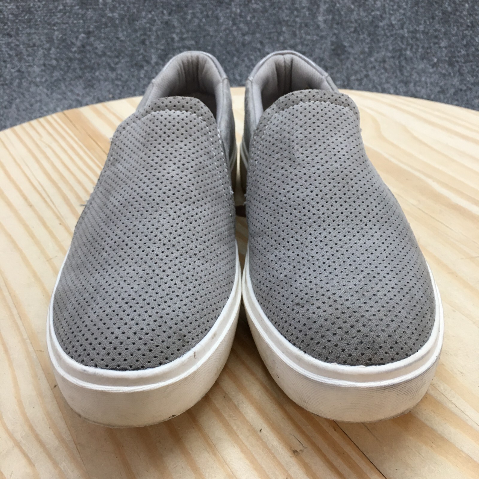 Dr. Scholls Shoes Womens 6M Wink Slip On Sneakers Gray Fabric Casual Comfort Low