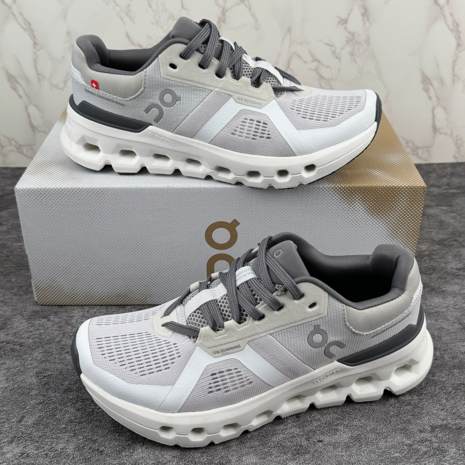 NEW On CLOUDRUNNER 2 Women’s Running Shoes Frost | White US Sizes 7-9