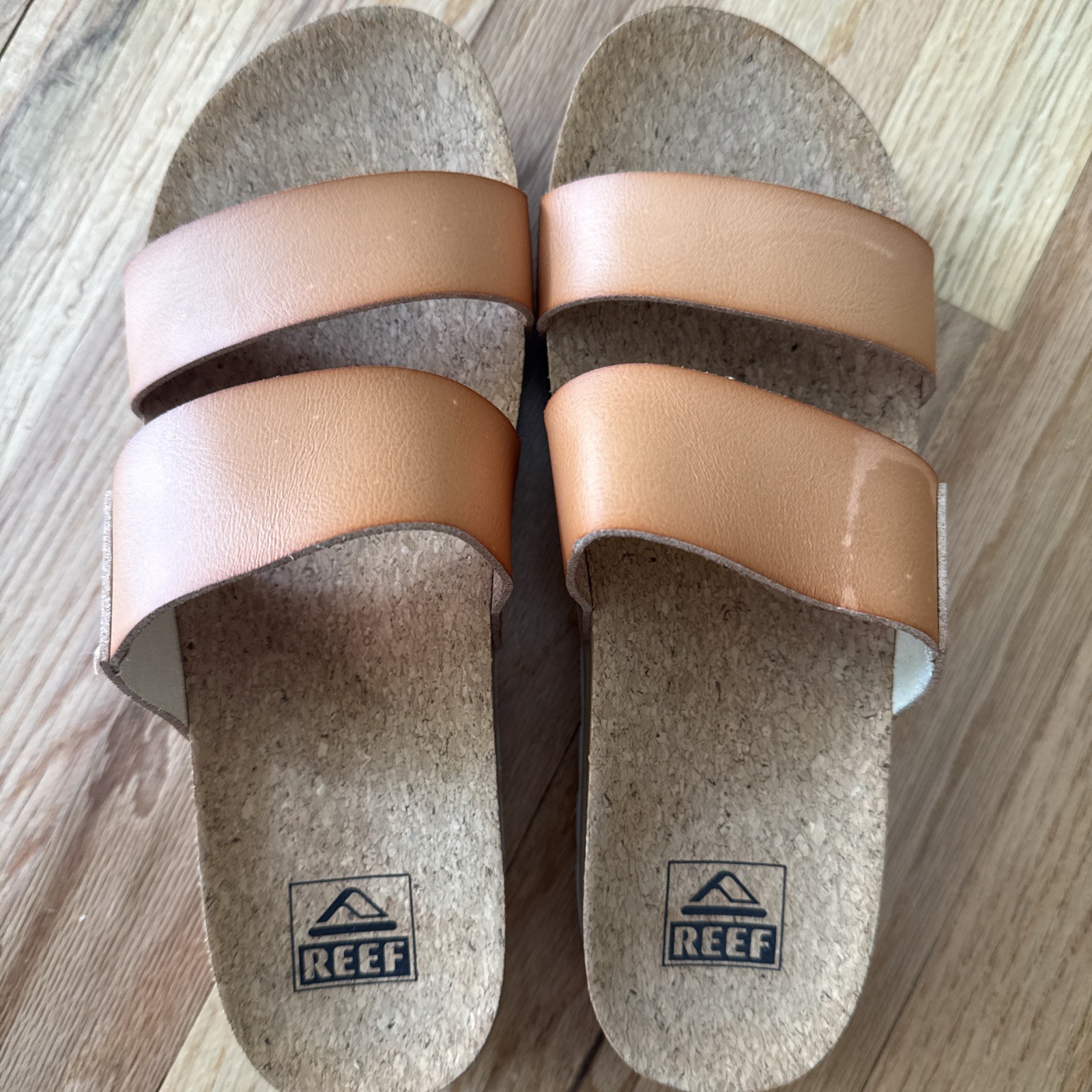 REEF Cushion Vista Hi Platform Slide Sandal Size 8 See watermark on strap