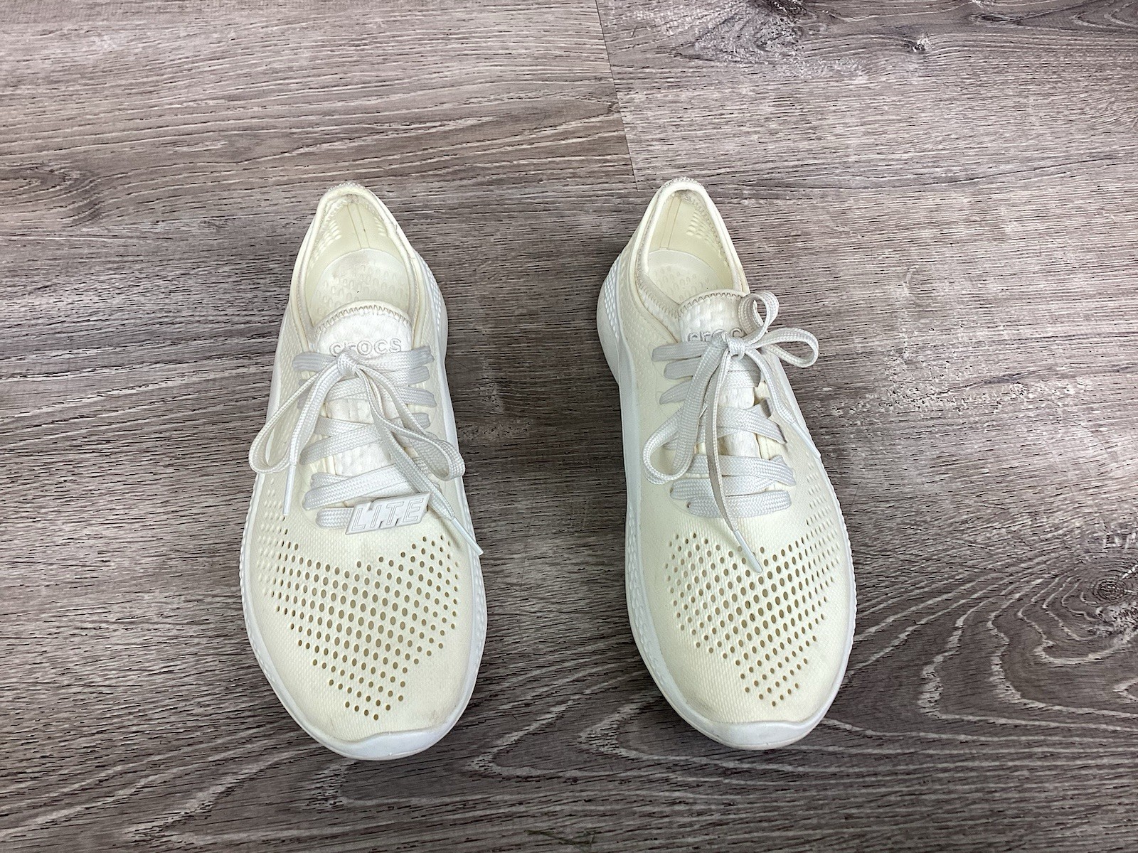 Crocs LiteRide 360 Pacer Women’s Shoes Size 8 Shoes Sneakers 206705 Off white