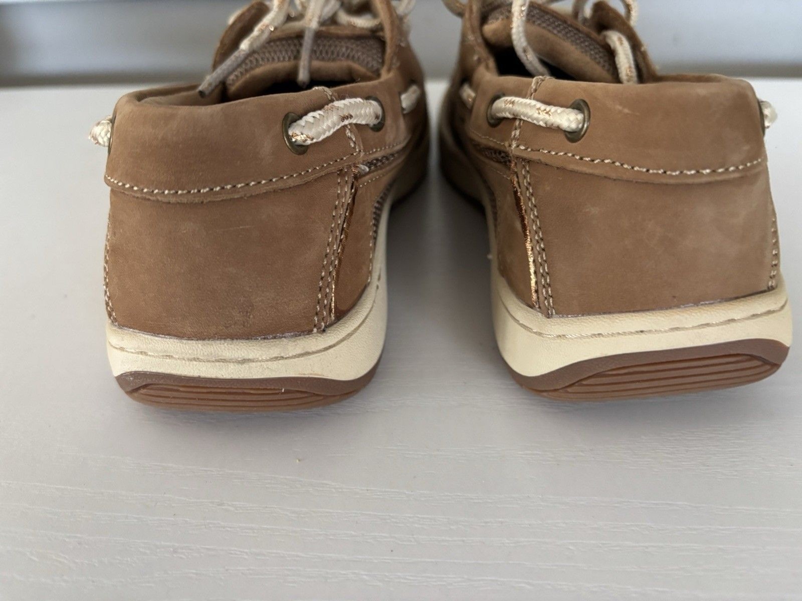 Magellan Outdoors Women’s Topsail Boat Shoes Sz 6B Medium Brown Leather Slip On
