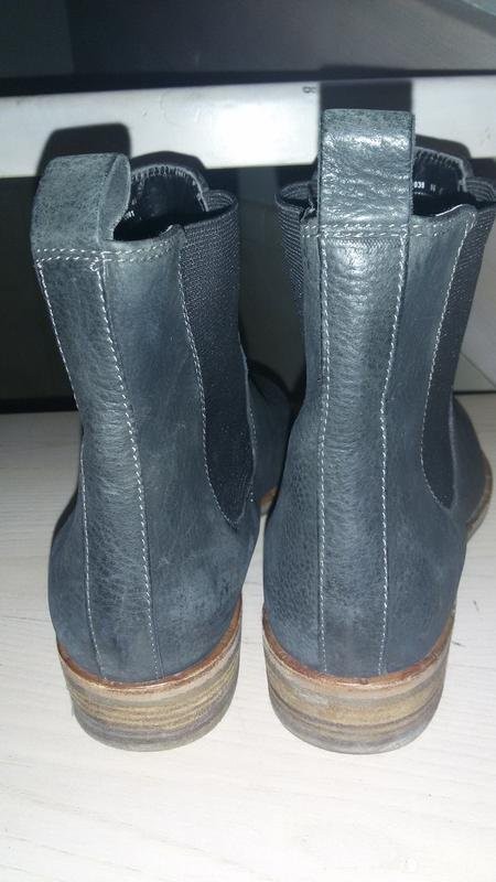 Women Ecco boots grey leather 40 #3PYQ