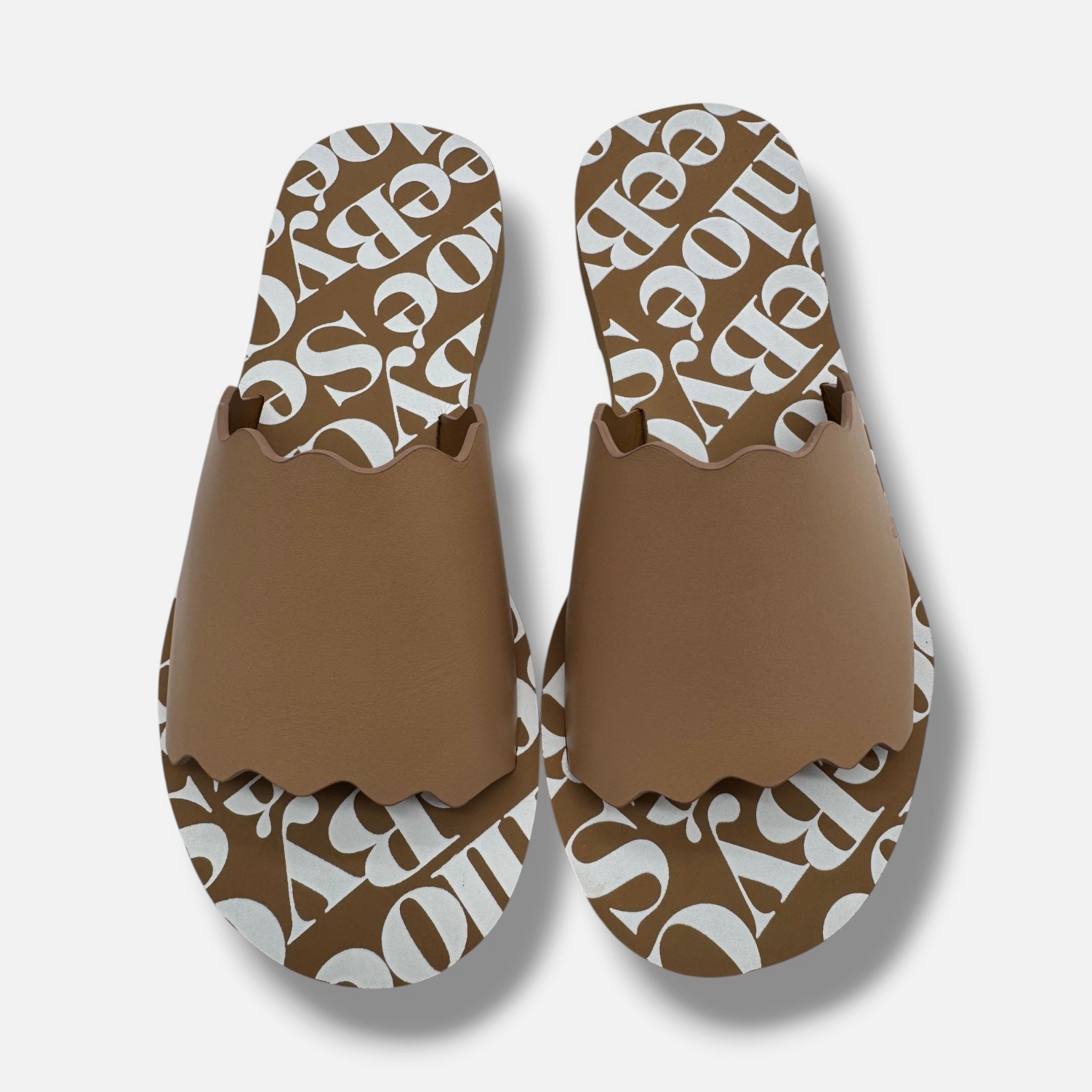 See by Chloé Women’s Brown Essie Sandal Slides Shoe Size 36