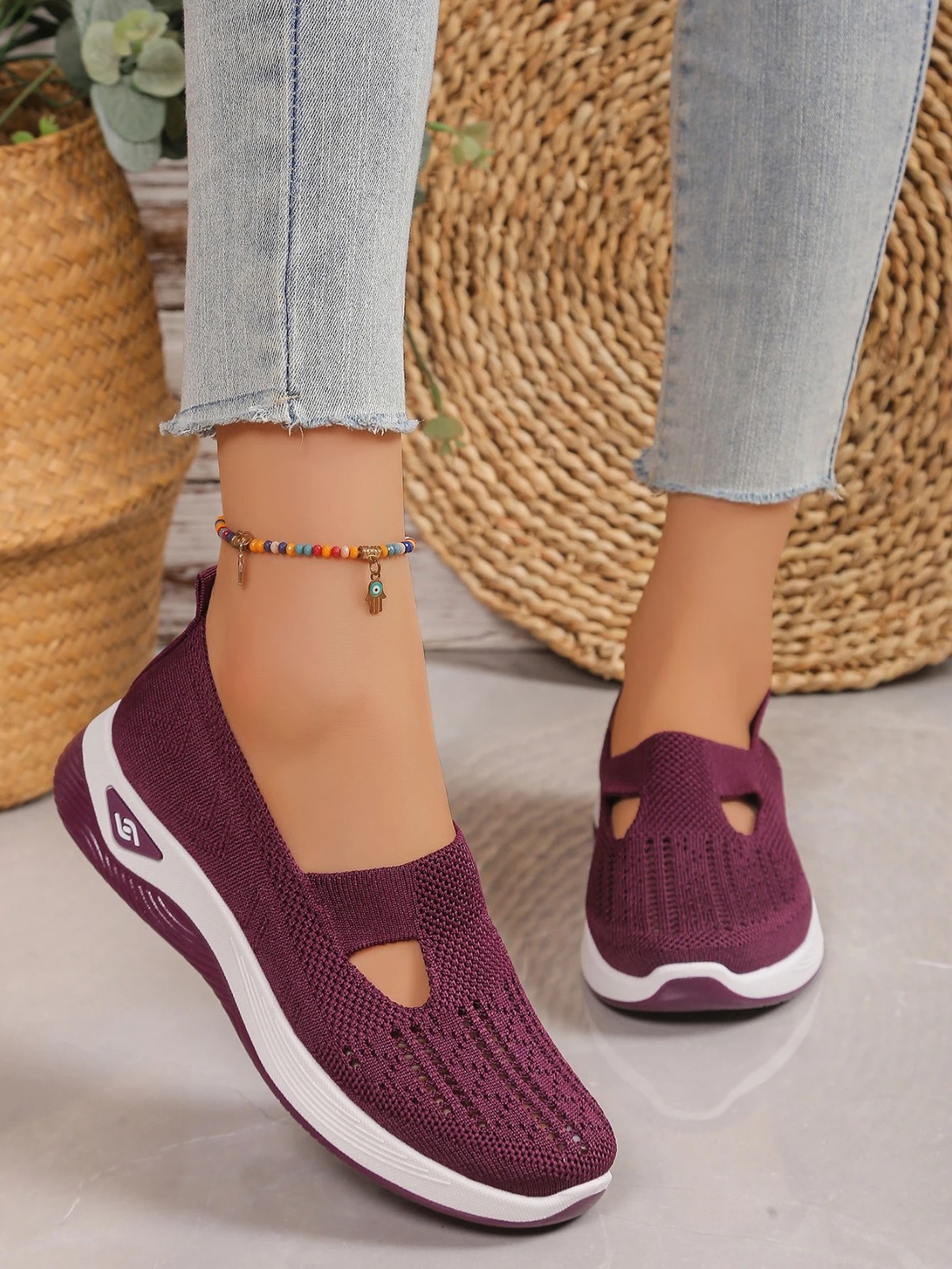 Women’S Casual Shoes Breathable Comfortable Orthopedic Shoes Non Slip Sneakers f