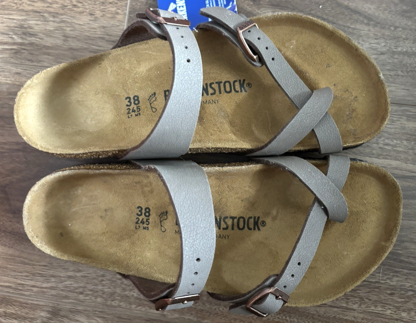 New Birkenstock Mayari Sandals Size 38 Eur 7-7.5 U.S. Made in Germany NWT No Box