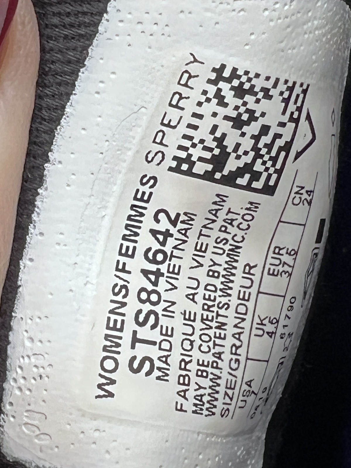 Sperry Pier Wave Dock Siders Women Size 7 Black Canvas Leather STS84642