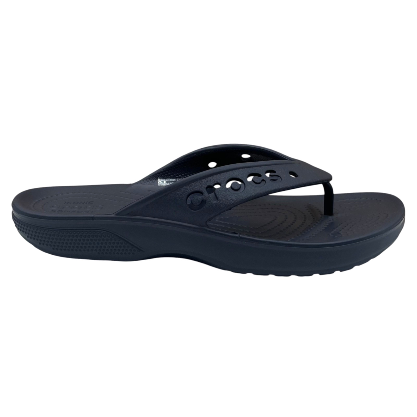 Crocs Baya II Women’s Flip Flop Sandals Size 7 Navy Blue Lightweight Flexible