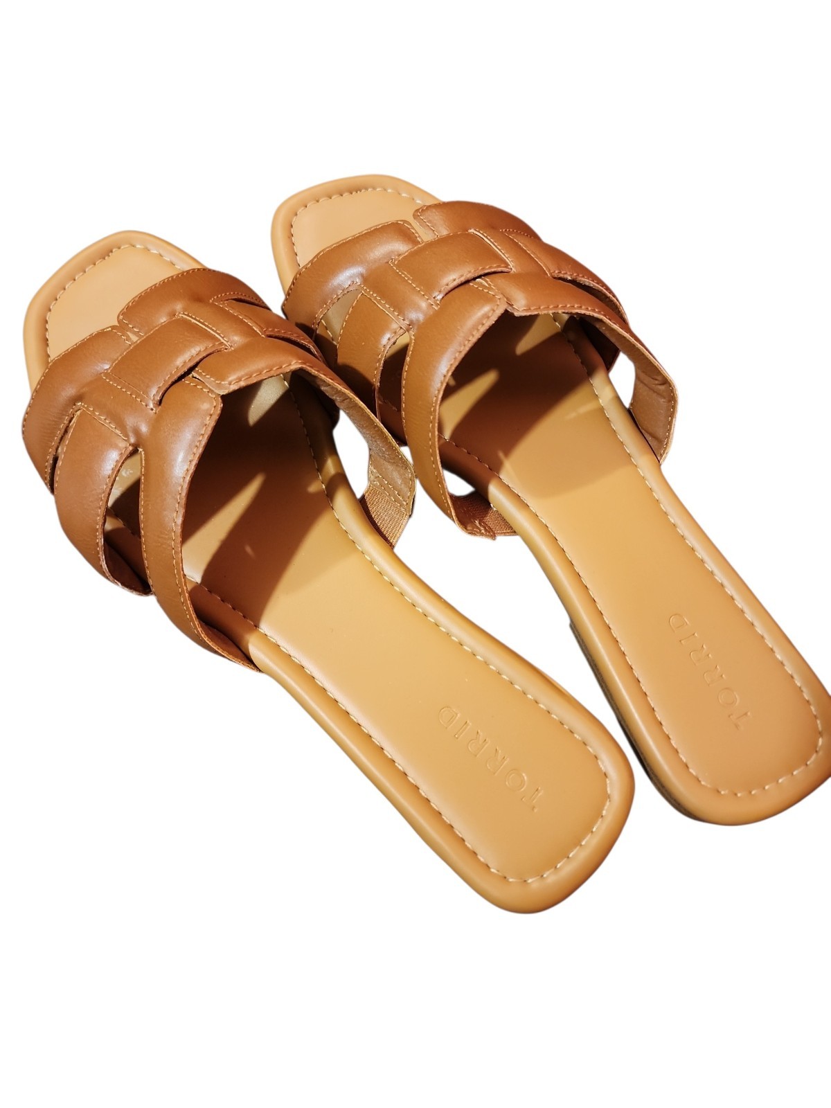 Torrid Faux Leather Slide On Sandal Size 12 ** WORN ONCE**