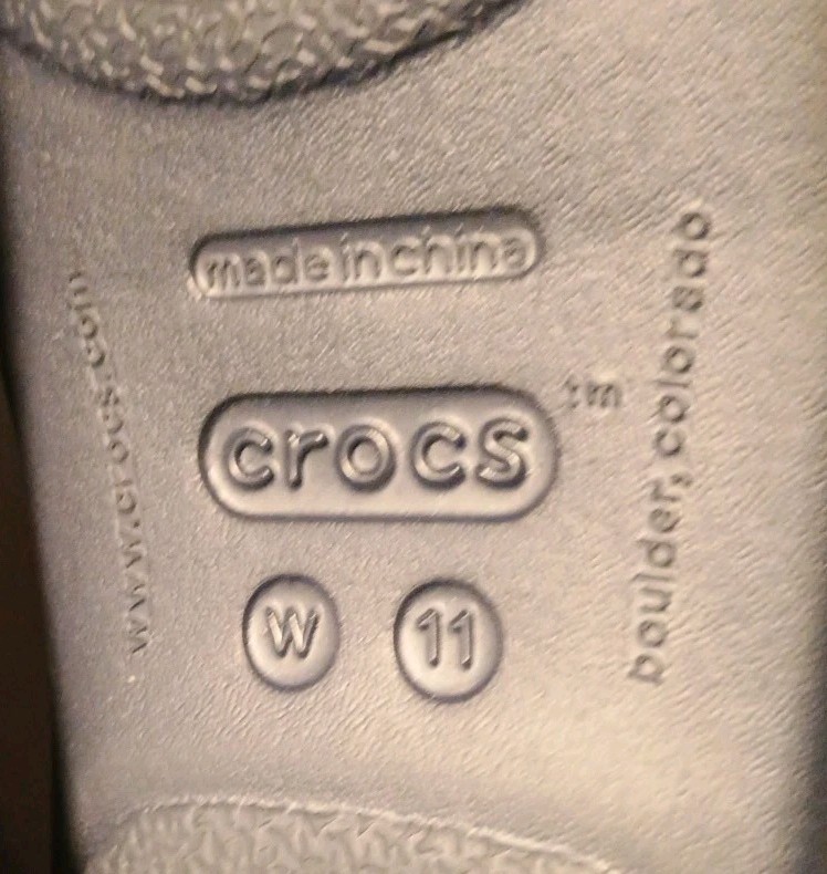 Crocs Rhonda Wedge Slide Comfort Navy Blue Sandals Women’s Size 11