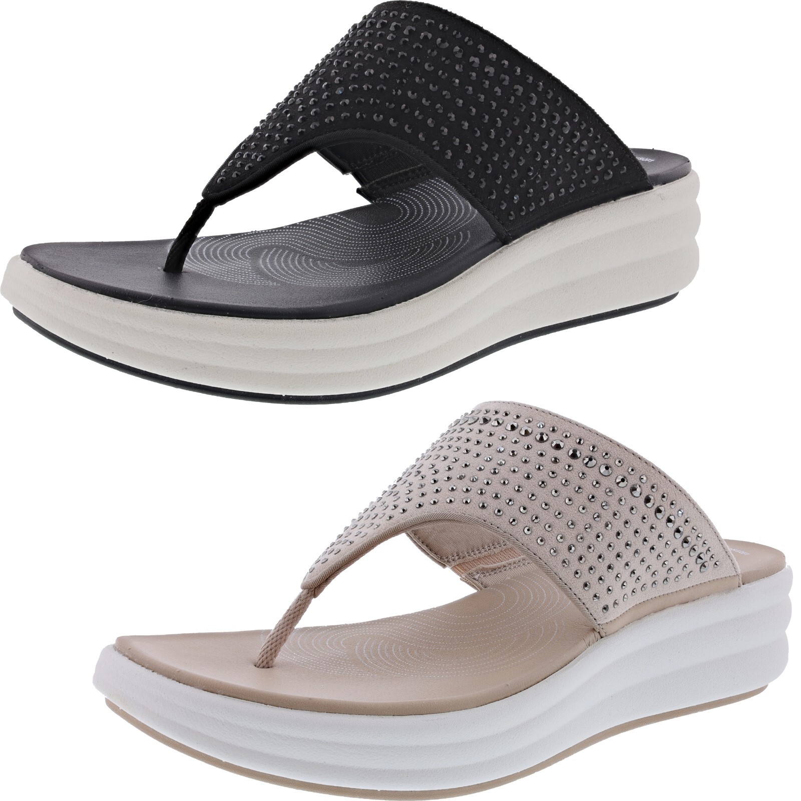 CLARKS WOMEN’S DRIFT JAUNT WEDGE SANDALS