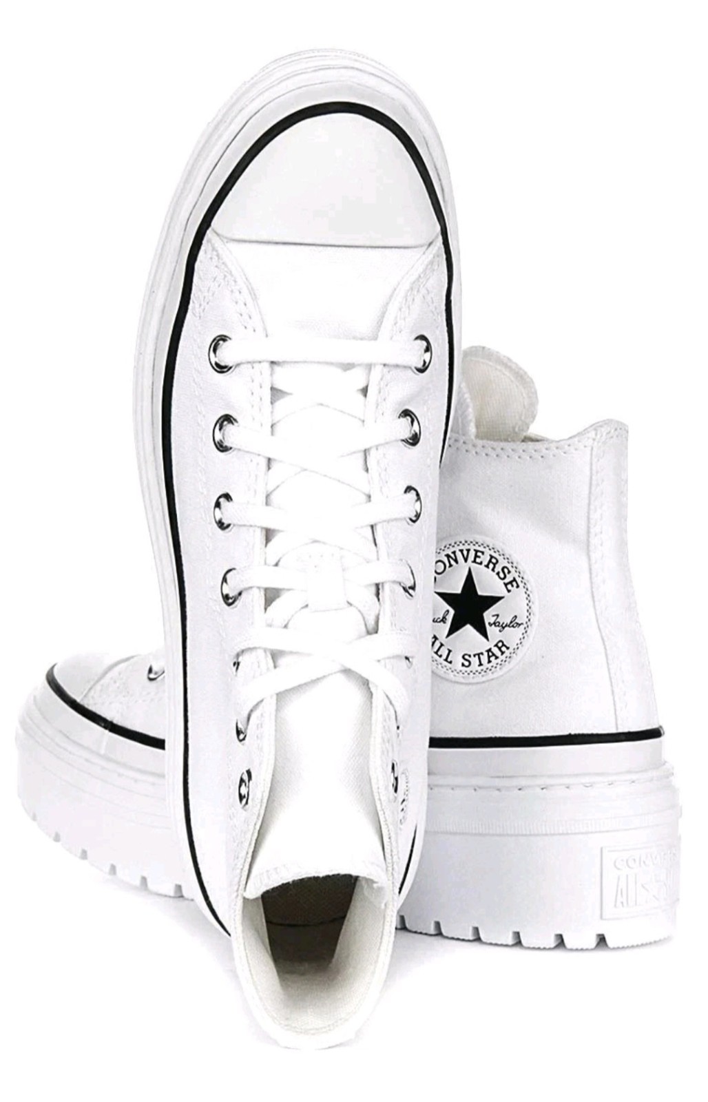 Converse Chuck Taylor All Star Lugged High Platform Women’s 7.5 White