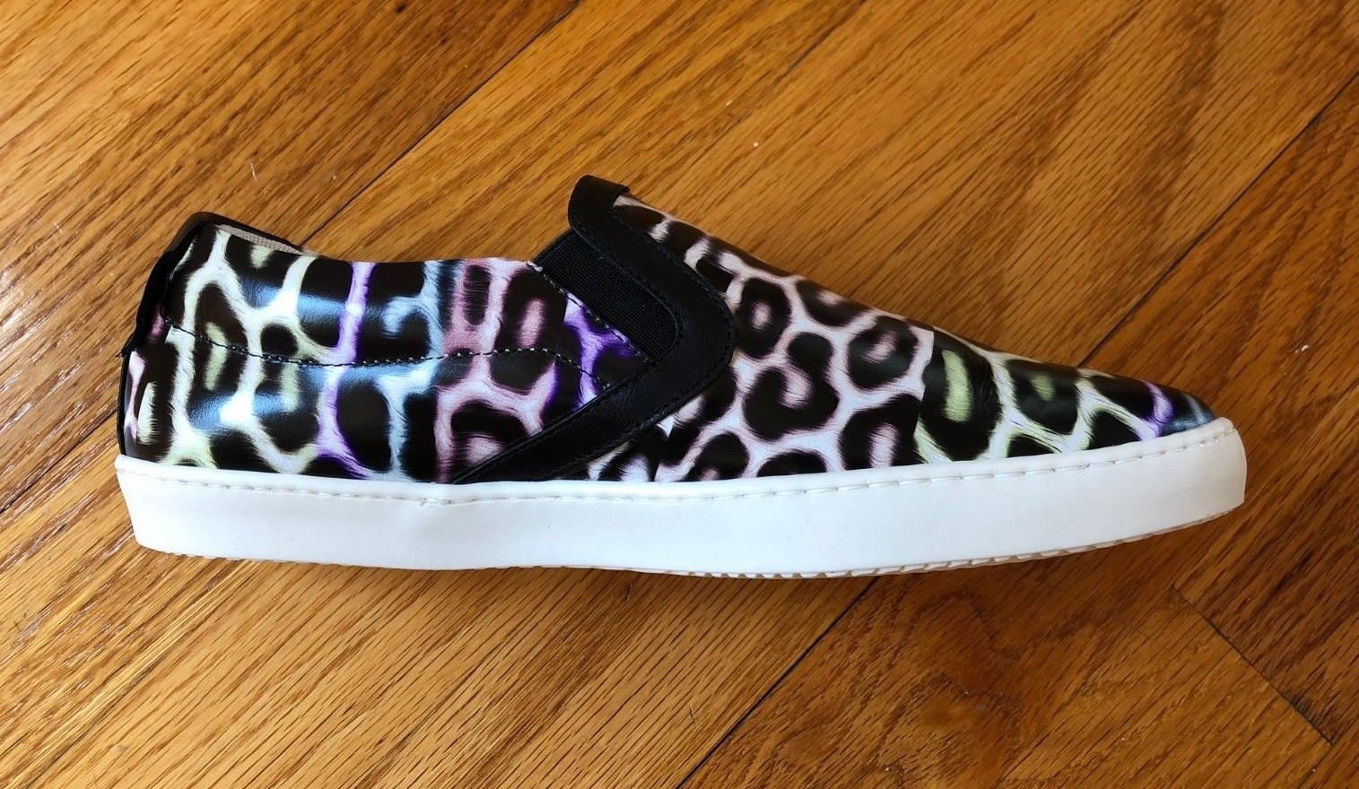 NIB Just Cavalli Women’s Leopard Design Slip-on Sneakers Sz 6 US 36 EUR