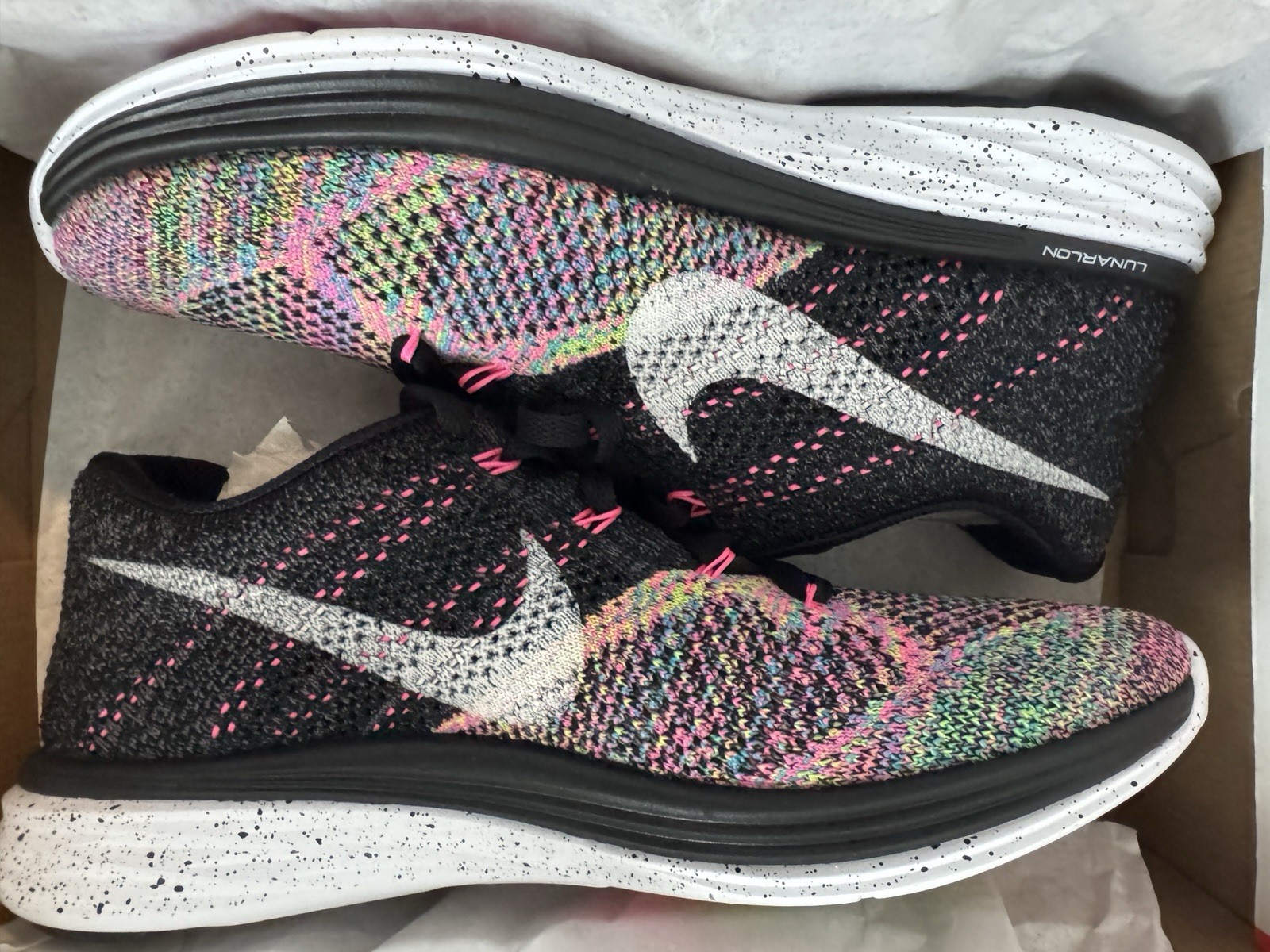 Wmns Nike Flyknit Lunar 3 ‘Pink Pow’ (Style: 698192-003) 9.5