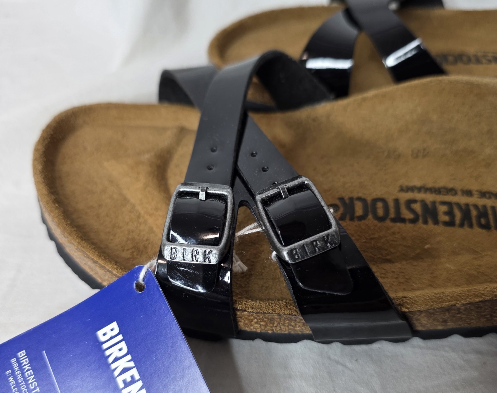 Birkenstock Almere Patent Criss-cross Fit Sandals 42EU/11US Women’s New w/o Box