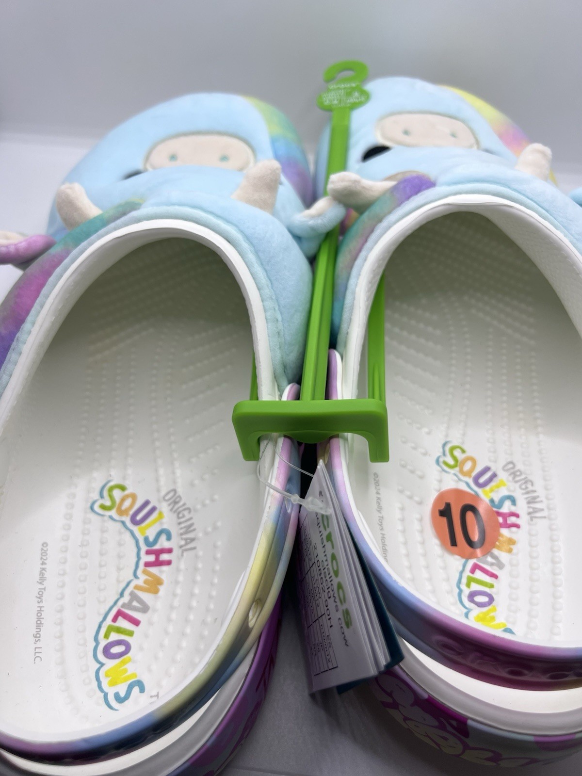 New Unisex Clogs Crocs Squishmallows Light Blue Classic Clogs M10/W12 w/ Jibbitz
