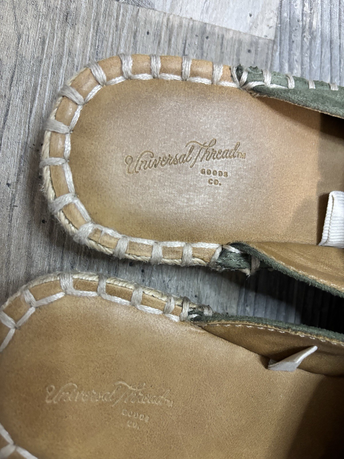 Universal Thread Green Boho Faux Suede Mule Casual Women’s 8