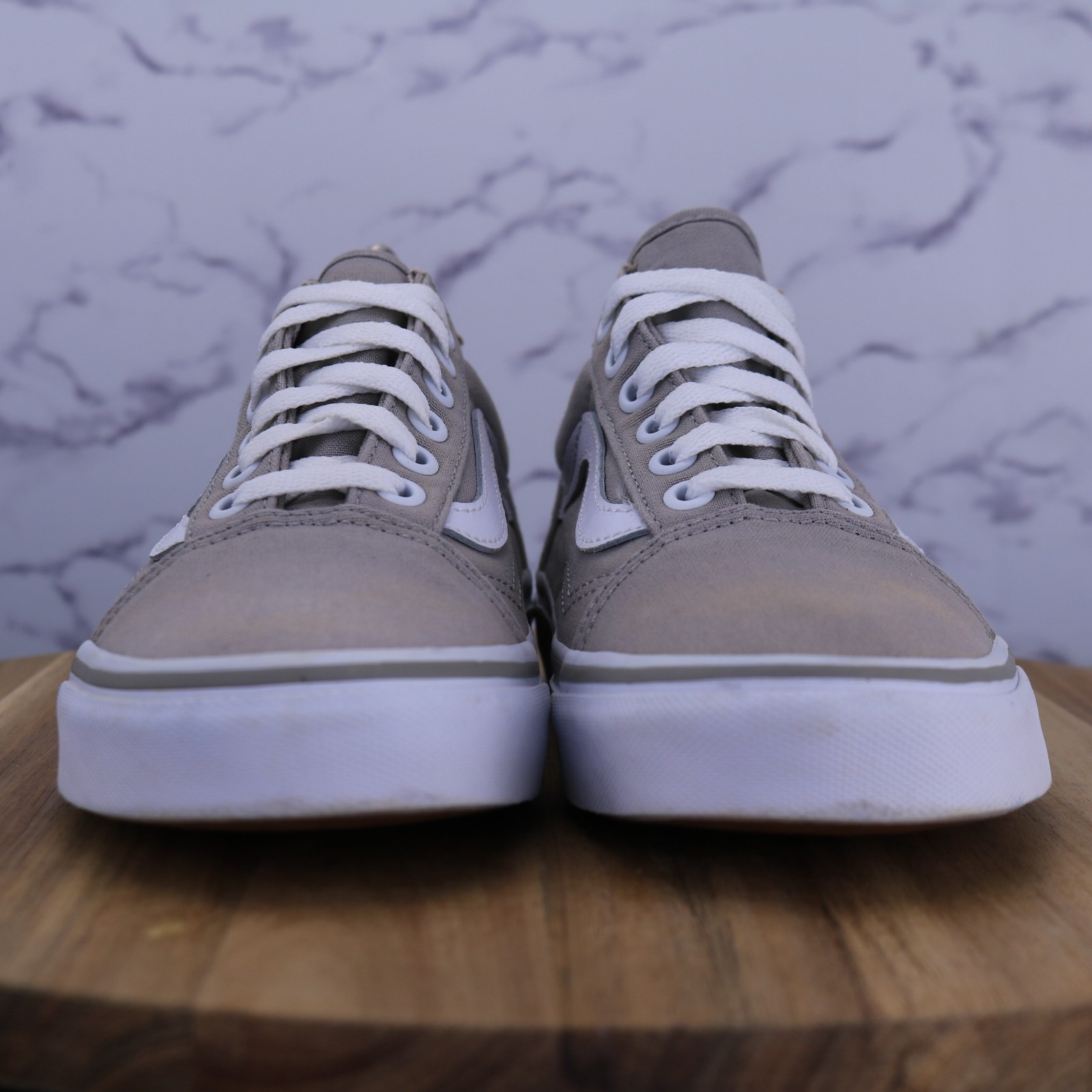 Vans Shoes Old Skool Sk8 Gray Canvas Skate Low Sneaker 751505 Sz Men 5 Women 6.5