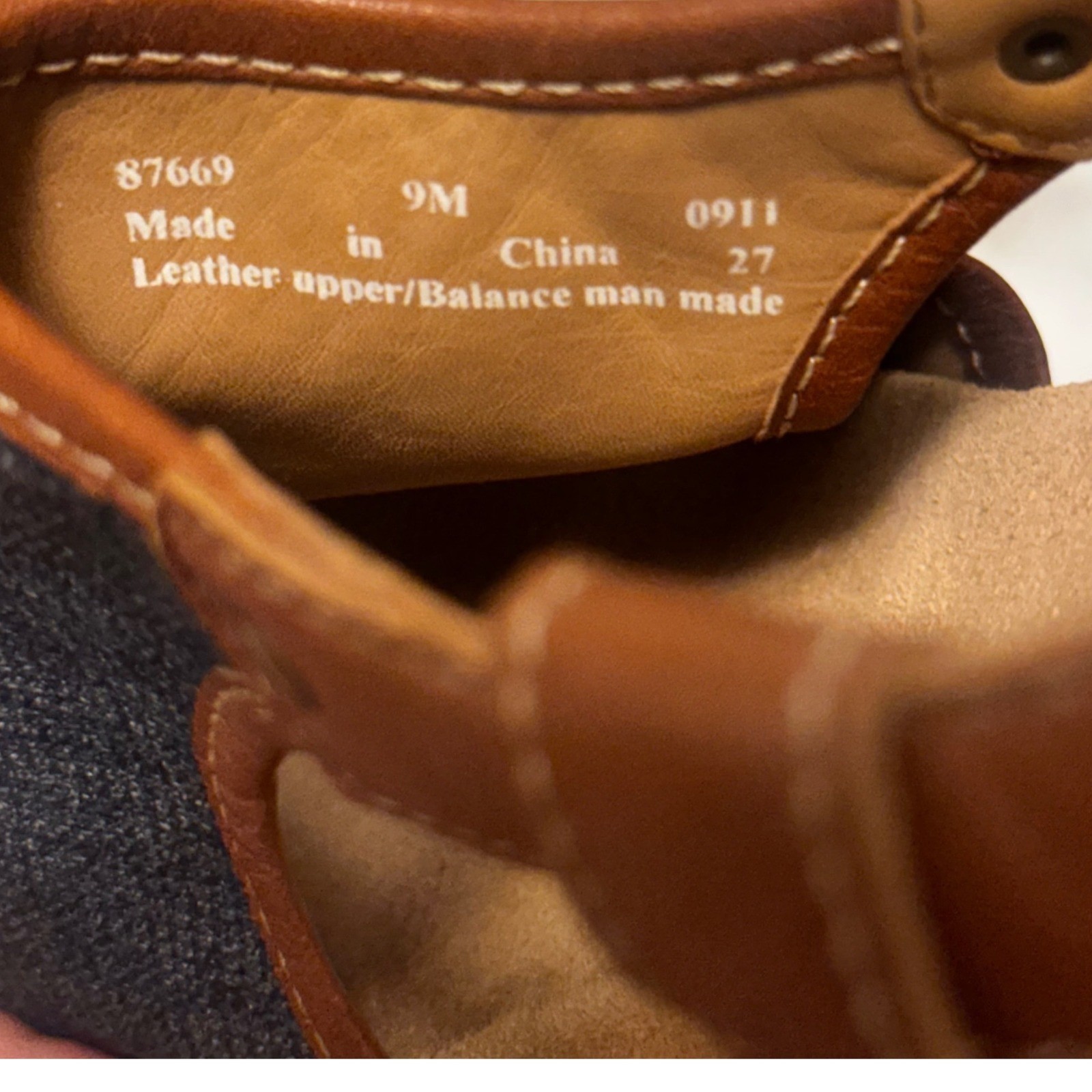 Clarks Elements Denim Leather Cork Wedge Sandals Brown Blue 9M 87669
