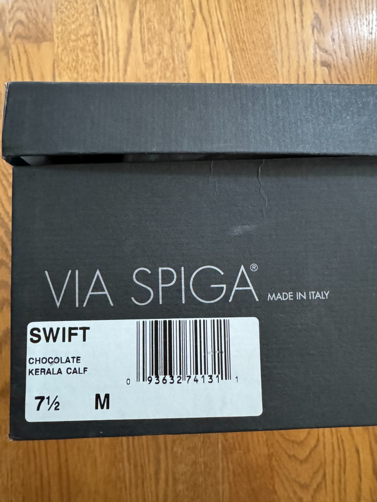 Via Spiga Swift Chocolate Kerala Calf Size 7.5 – New