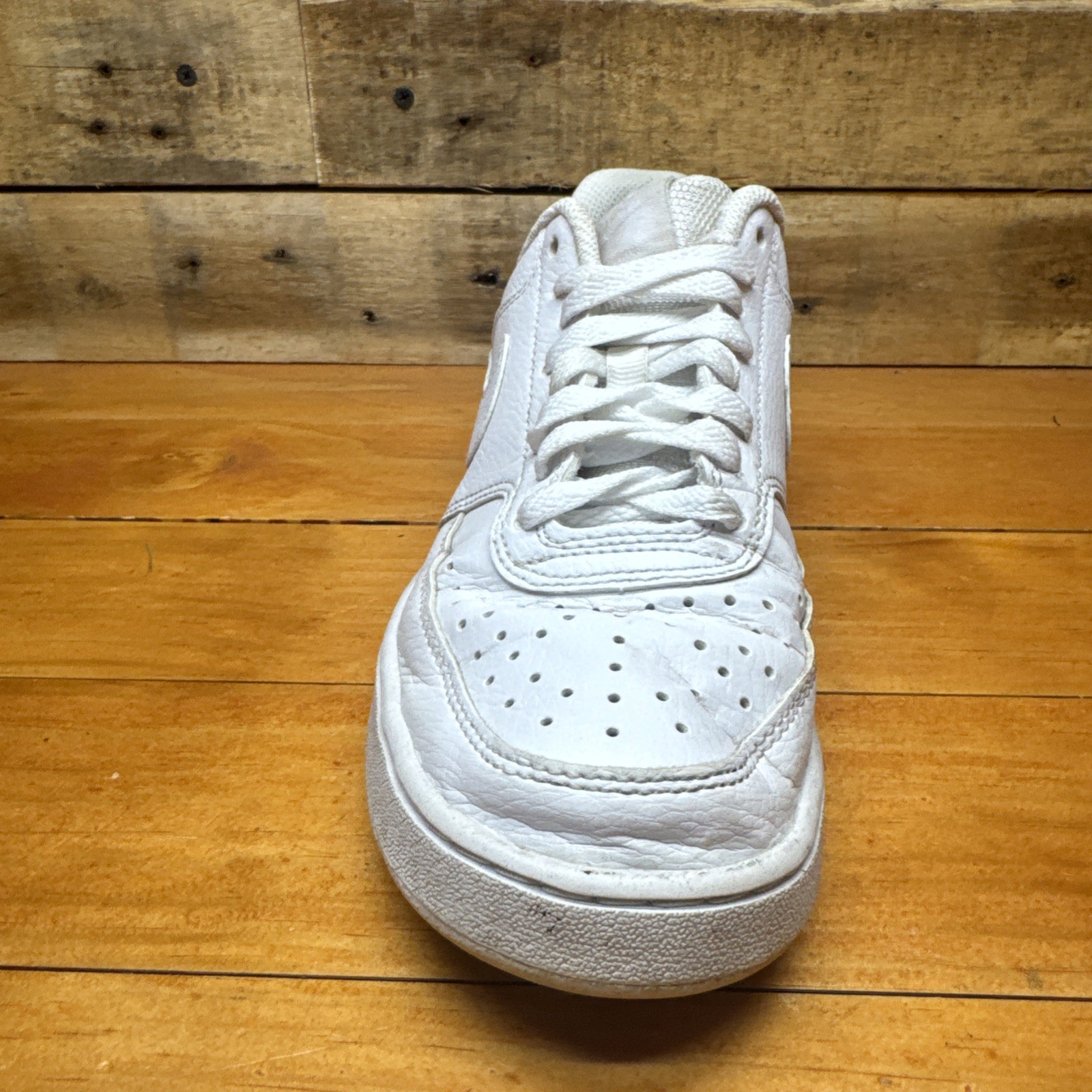 NEW Nike Court Vision Low Next Nature Triple White DH3158-100 Womens Size 8