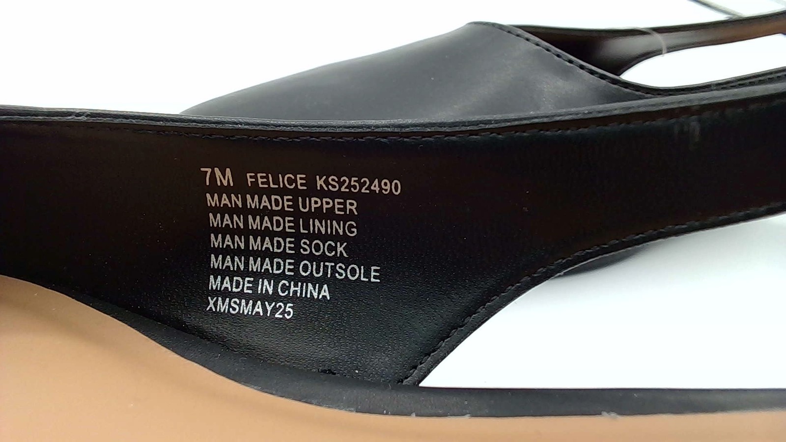 Kensie Felice Slingback Women’s Black Flats Casual Dress Shoes Size 7