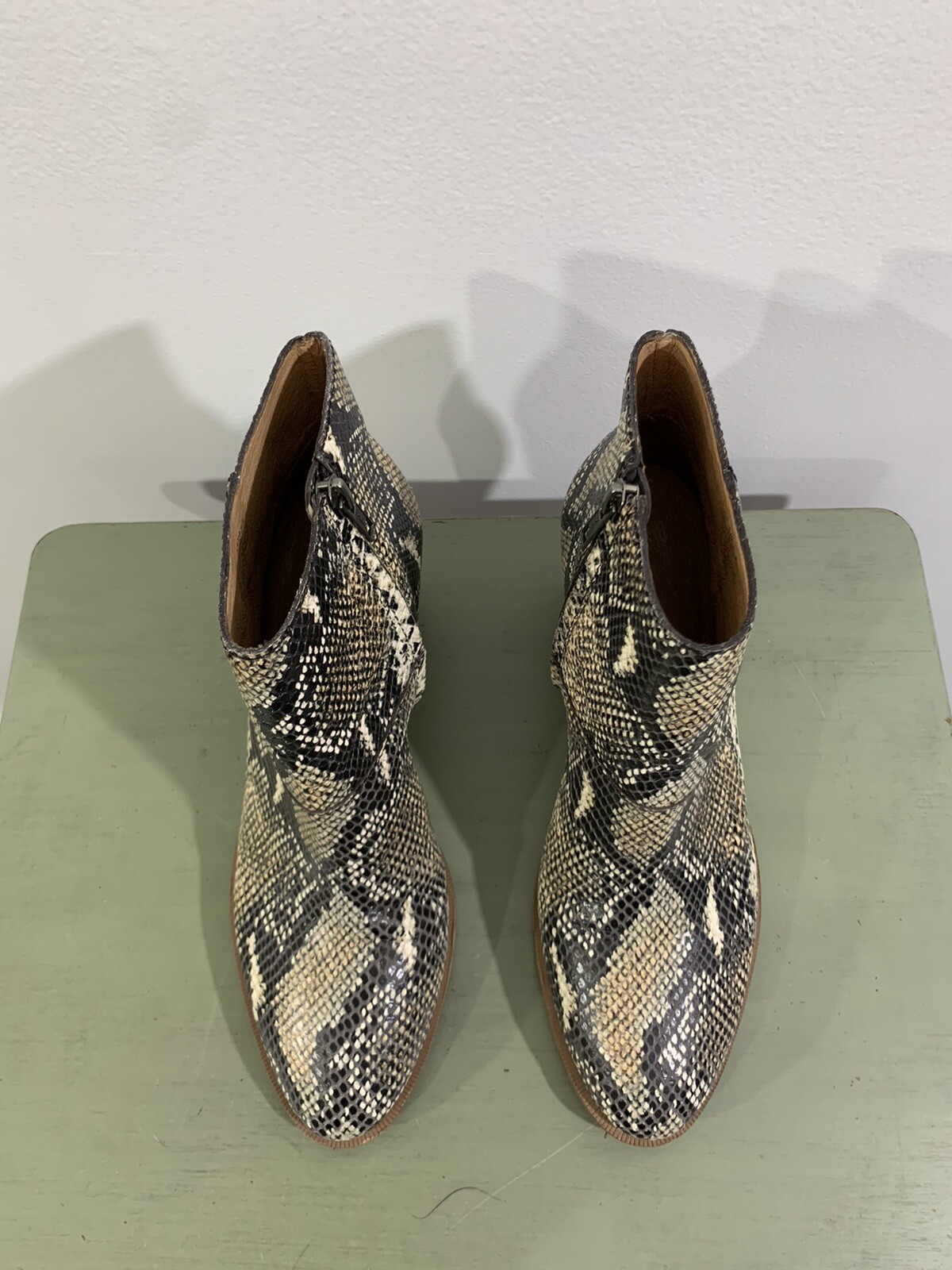 Madewell Boots Snakeskin Western 9.5