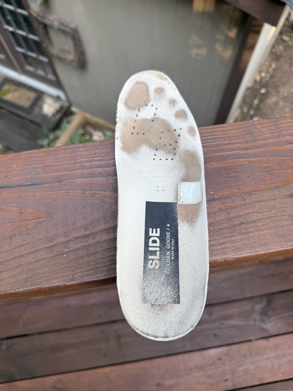 Golden Goose Slide Pink Suede White Canvas Women’s Size EU 38 / US 8