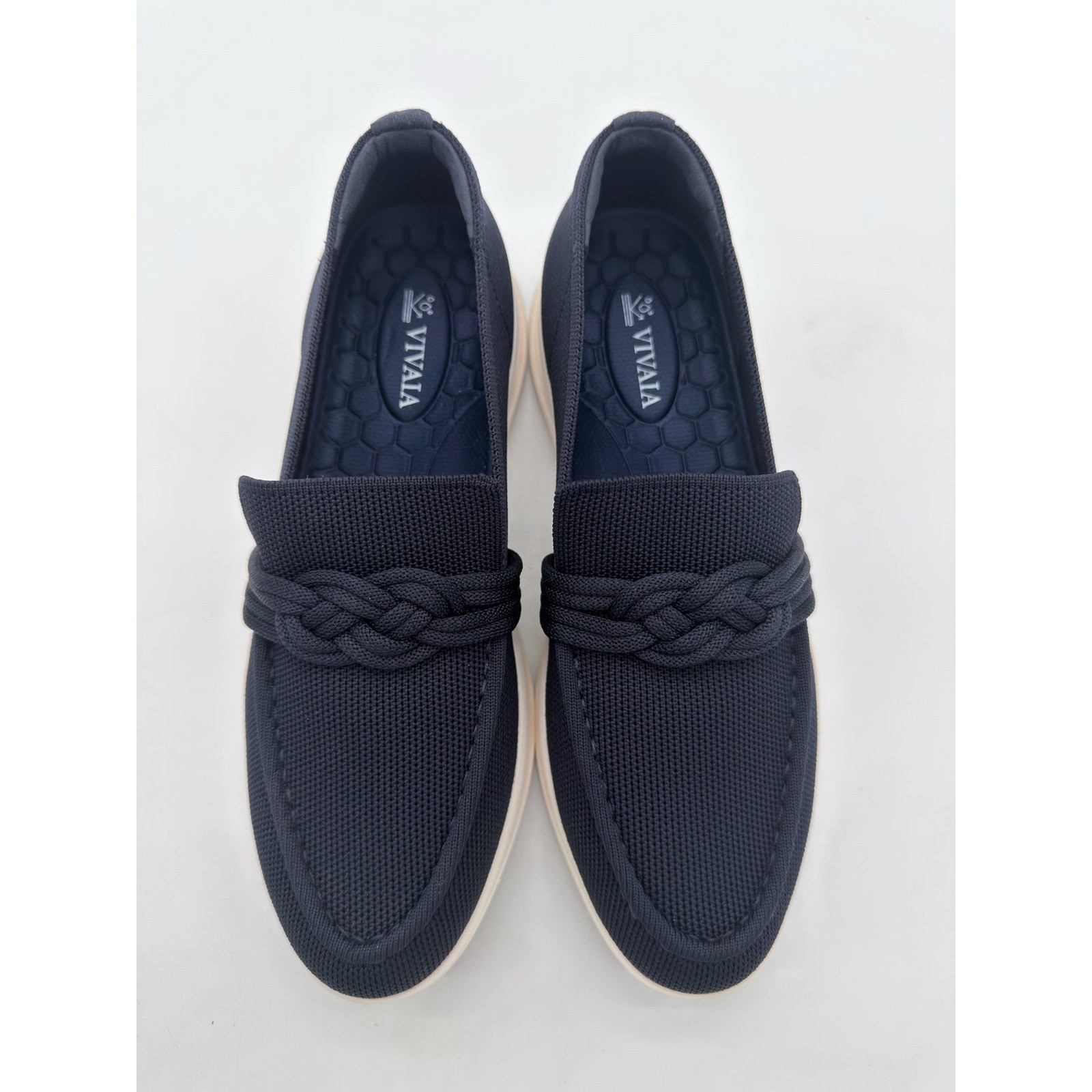 Vivaia Iasmin Walker Pro Hybrid Comfort Penny Loafers Water RPT Flats Navy 10