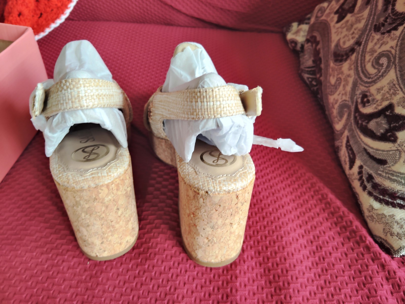 Women’s Hanfleur Floral Raffia Platform Cork Sandals