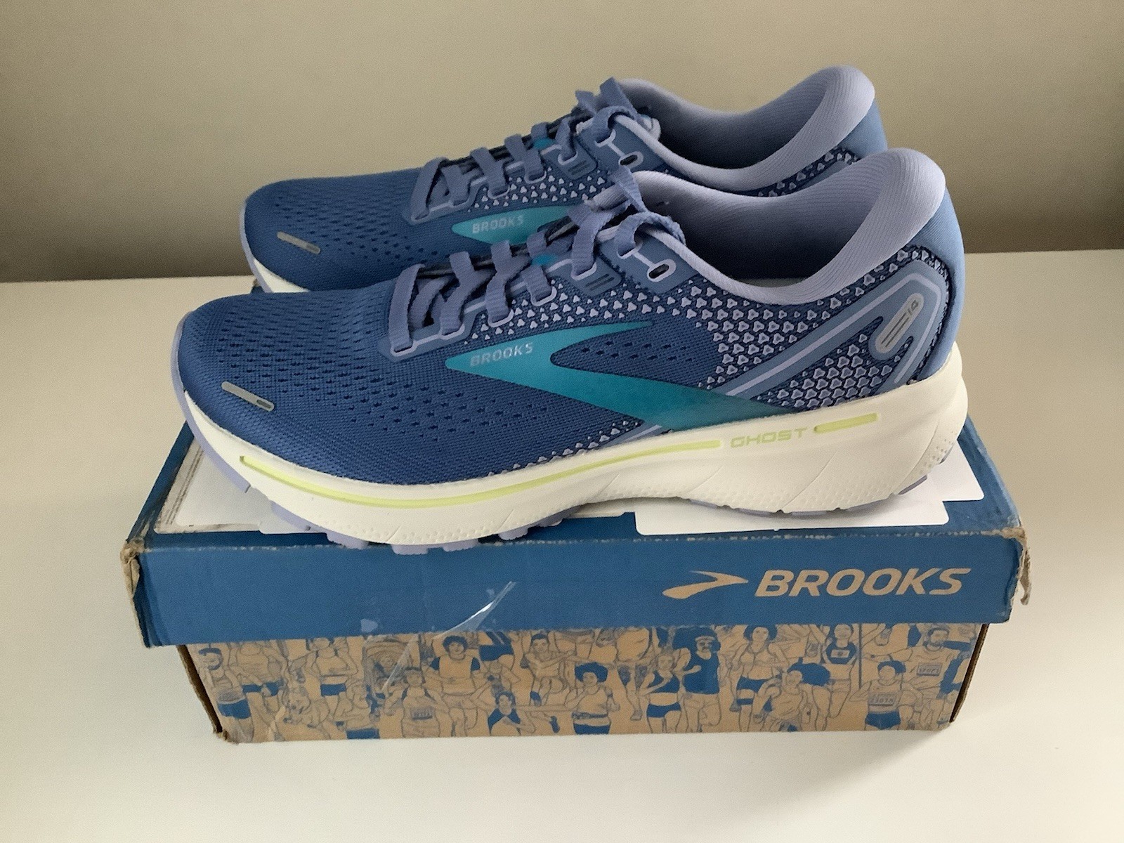 NEW Brooks Ghost 14 Women’s Running Shoes – Blue – Sz 7.5