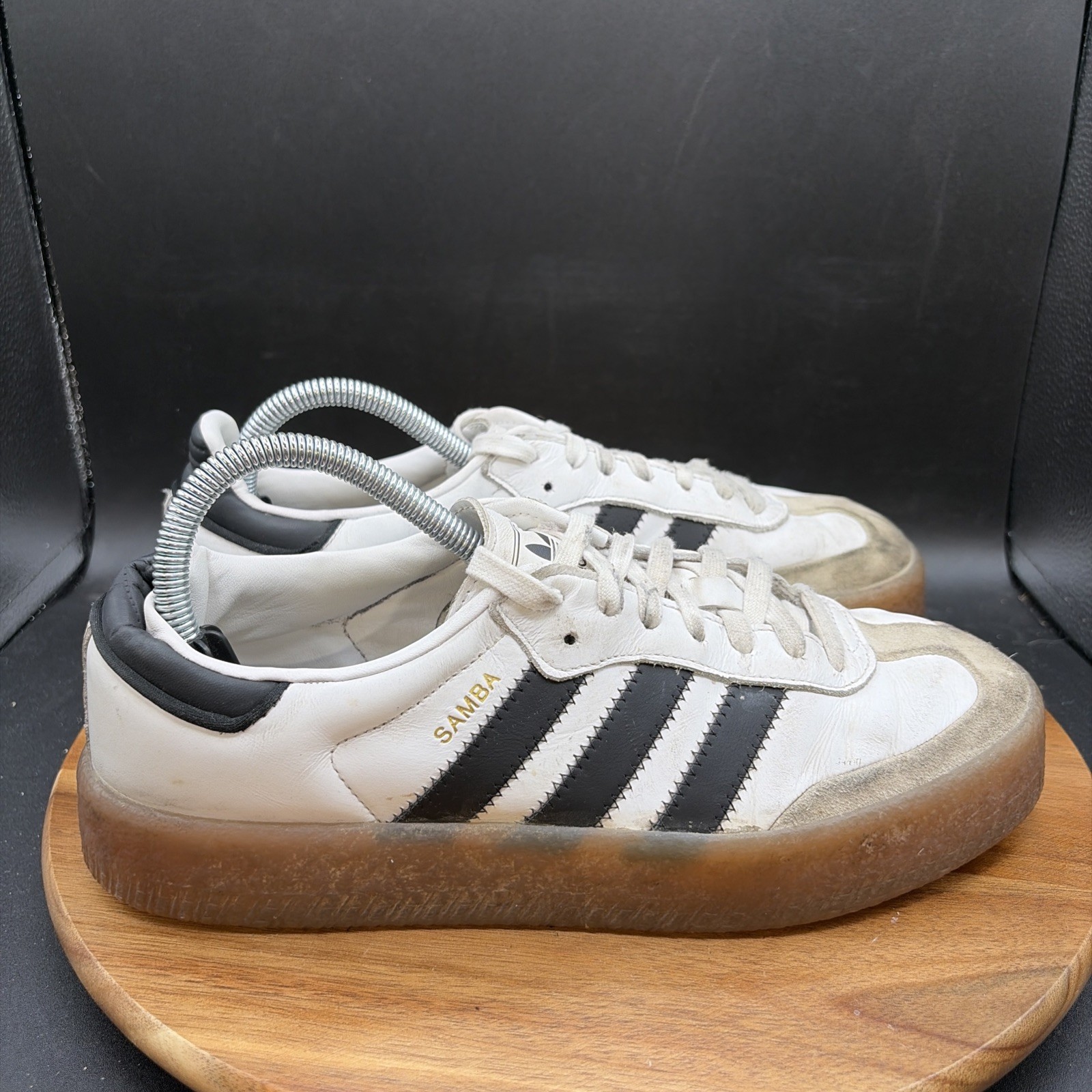 Adidas Samba OG Women’s Size 9 Shoes White Black Gum Sneakers Classic Casual
