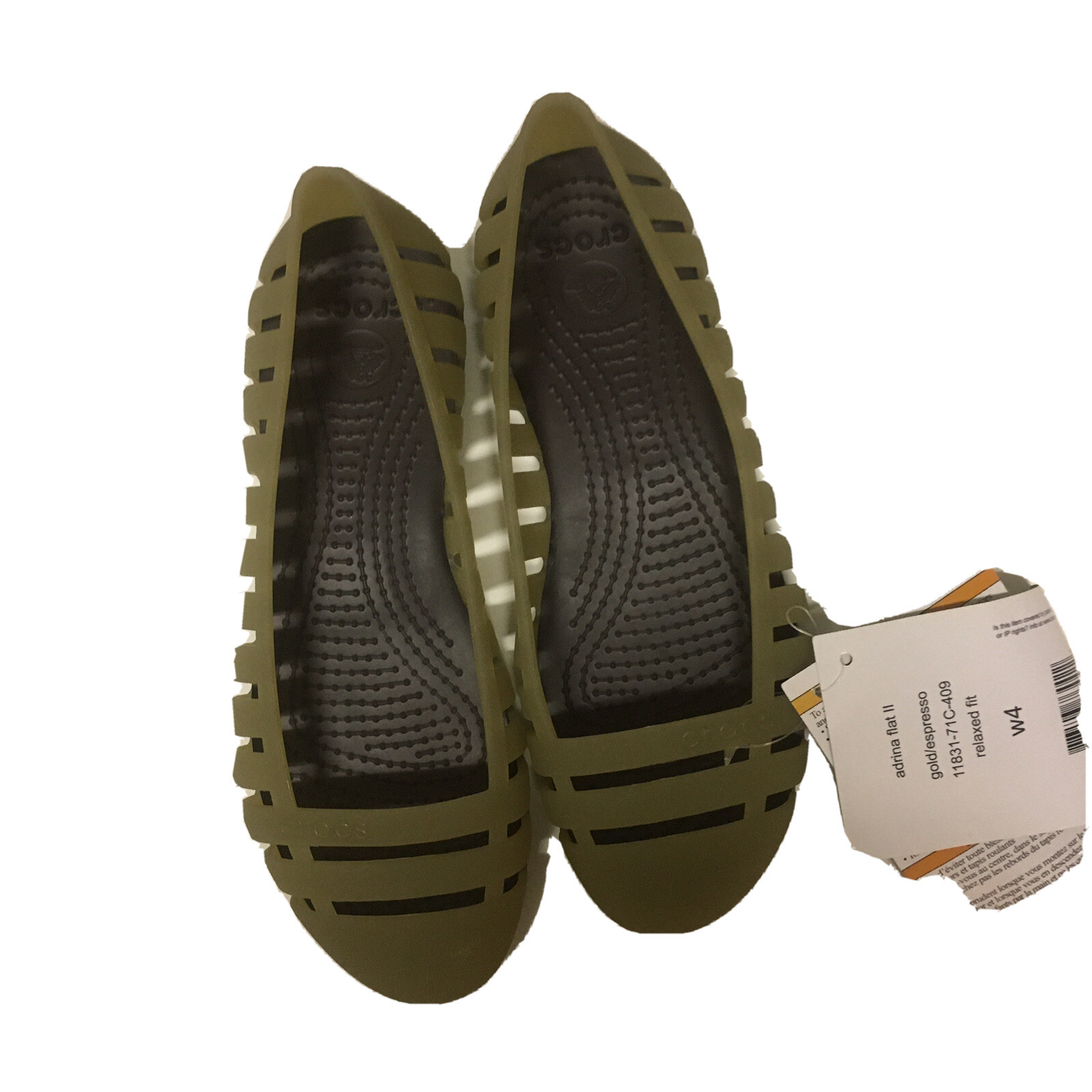 Crocs, size 4, Adrina II Flat Shoes NWT