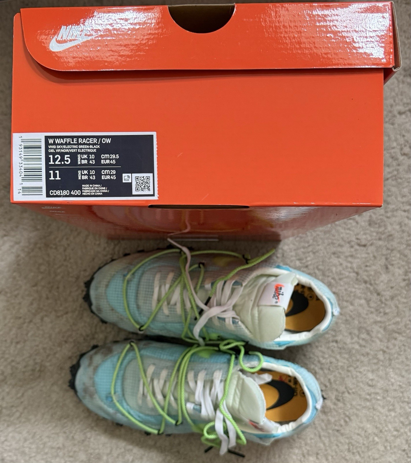 Nike Off-White Waffle Racer (CD8180-400) U.S. Size: M11/W12.5