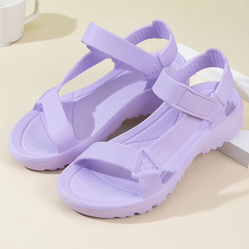 Womens Sandals Summer Trend Anti-slip Wear-resistant Lightweight EVA Flat…