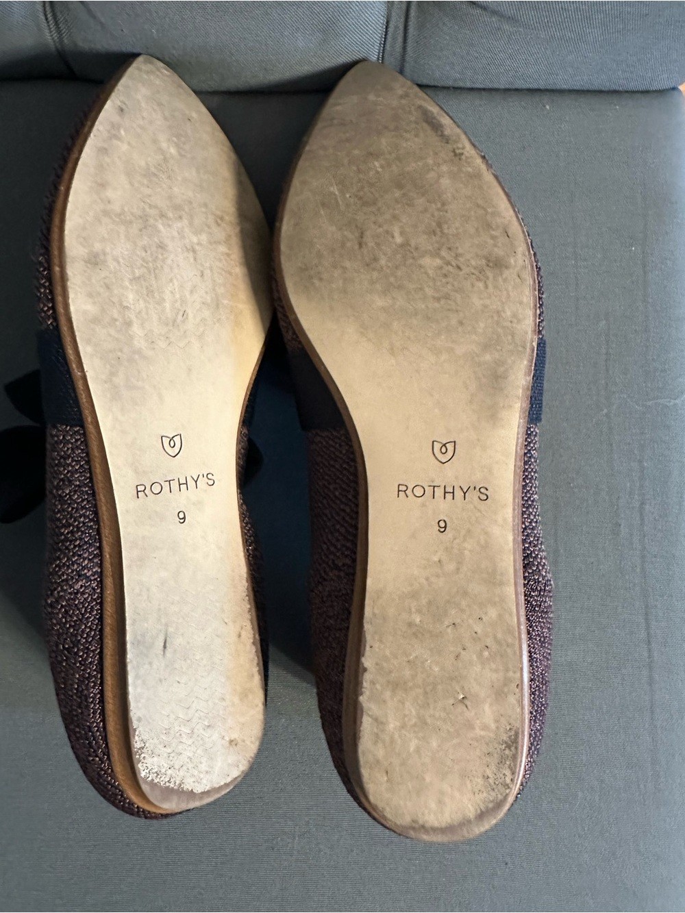 Women’s Rothy’s Retired The Point Mary Jane Twilight Flats with Bow Size 9