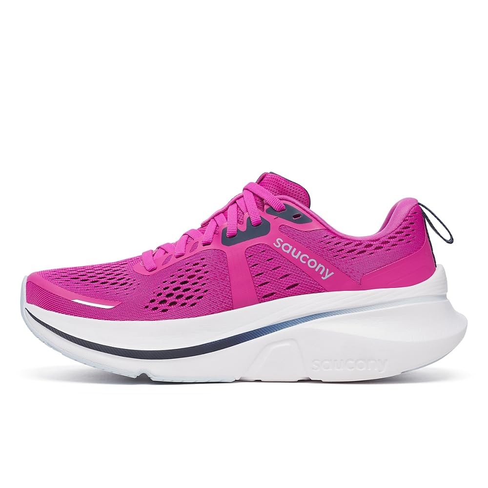 Saucony Women’s Guide 18 Running Shoes Fuchsia Navy Size 7