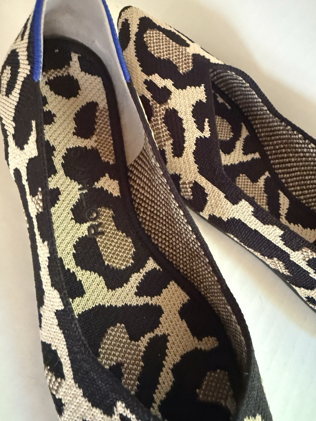 Rothy’s leopard ballet flat shoes size 7 Pointed Toe