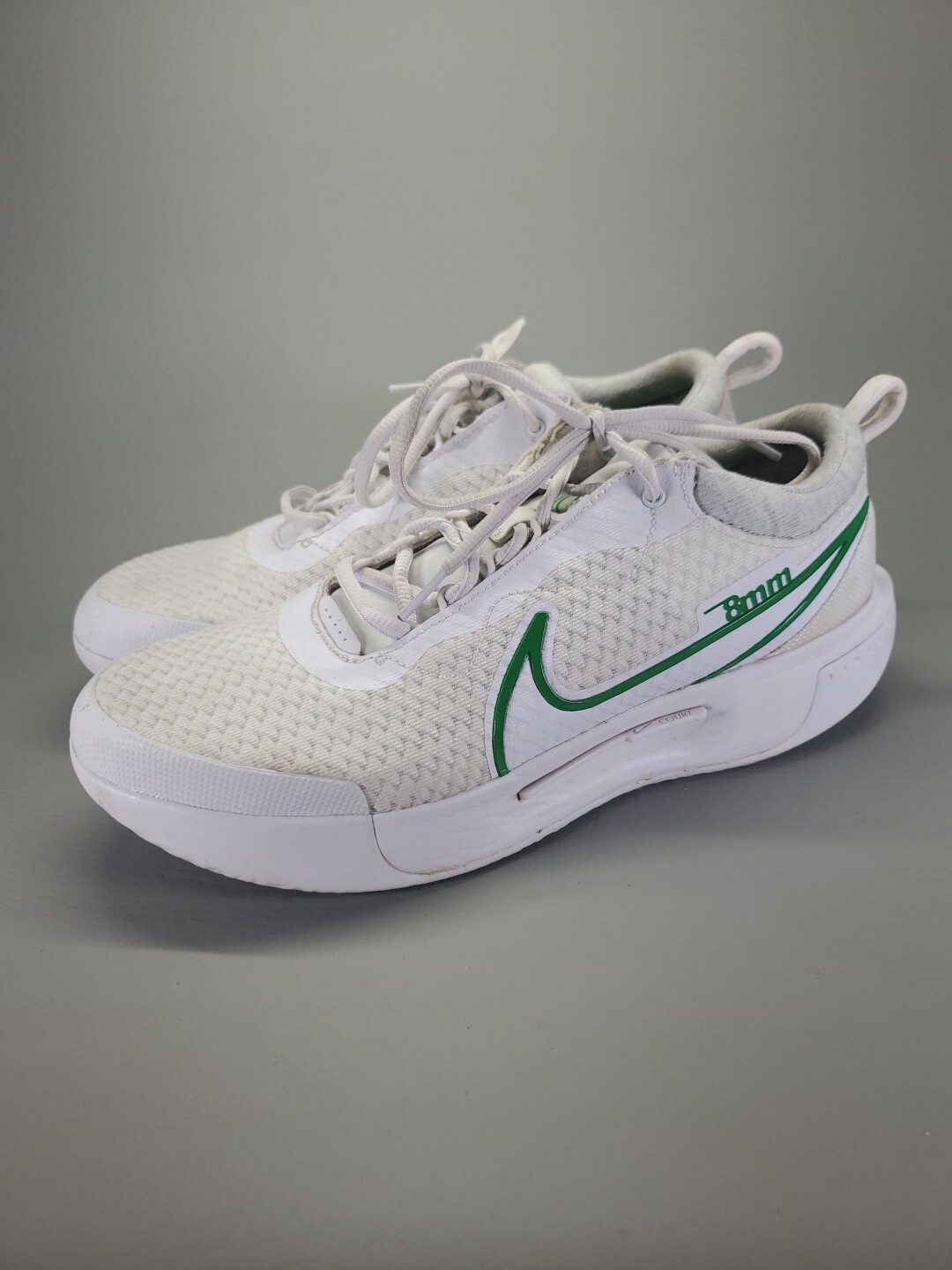 Nike Court Air Zoom Pro 8mm Womens 9.5 Off White Green Tennis Shoes DV3285-103