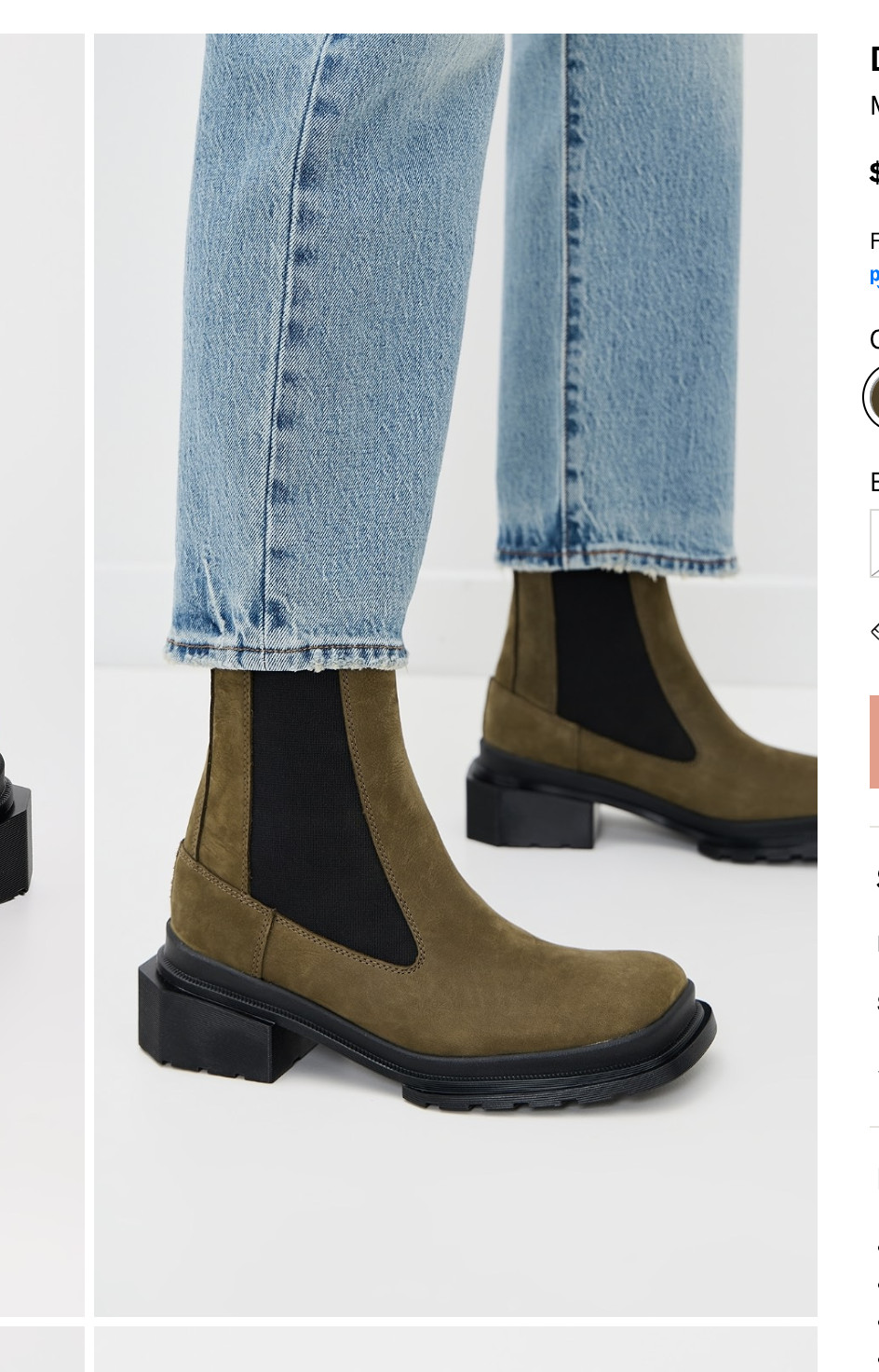 Dr Martens MAYBOLE SQUARE TOE TALL CHELSEA BOOTS MSRP$260 GORGEOUS & CHIC