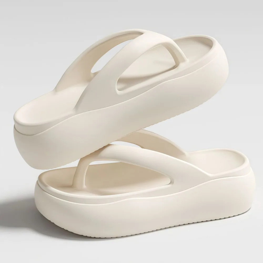 Height-increasing Platform Slippers Non-slip 5CM EVA Beach Sandals Lightweight S