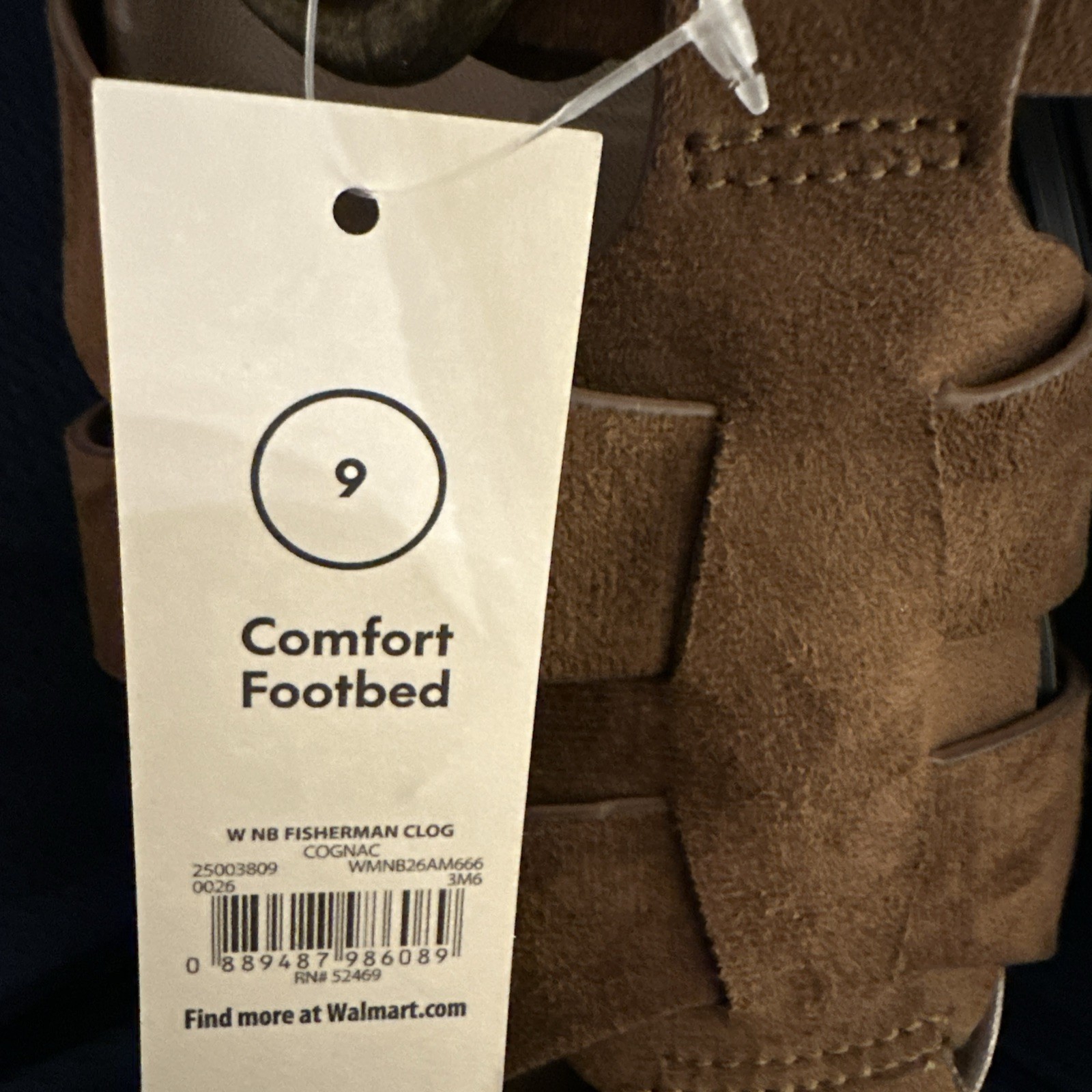 No Boundaries Faux Suede Women’s Fisherman Clogs Size 9 Comfort Footbed NWT