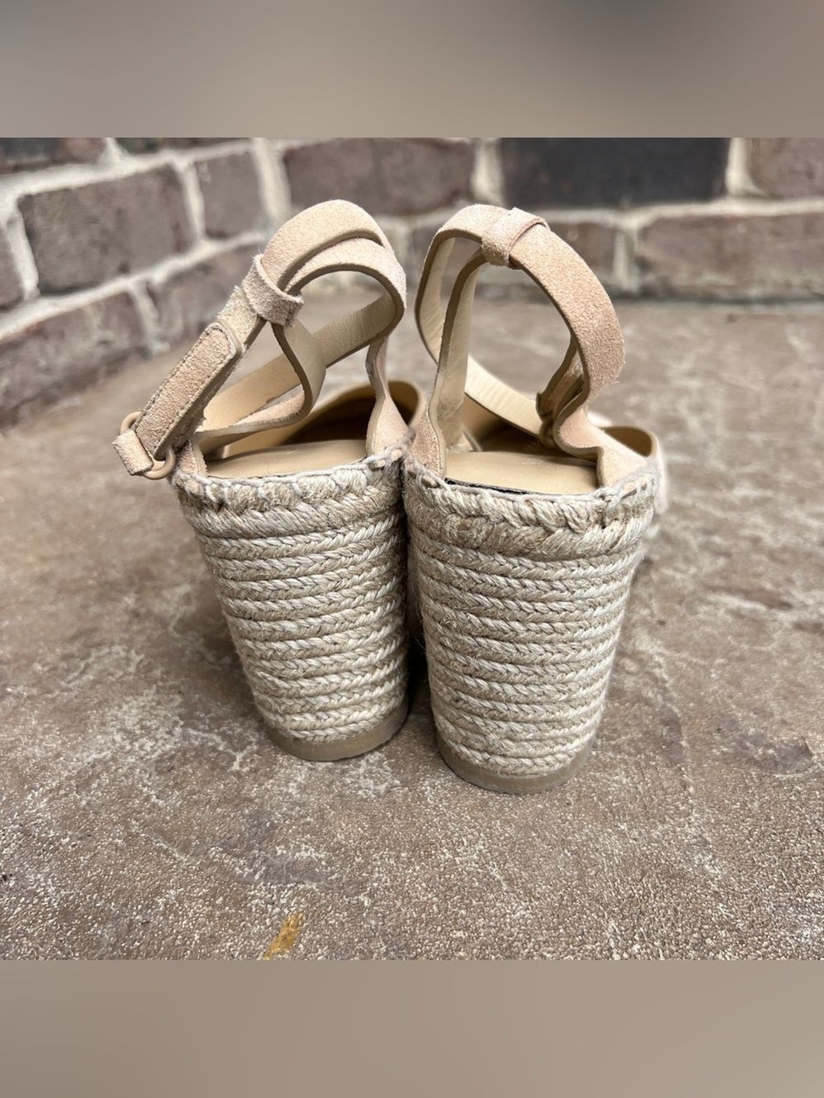 NEW Vince Cecilia Ankle Strap Espadrille Wedge Suede Sz 9