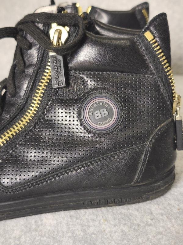 Women Baldinini Boots Black Leather 37 #5G0O