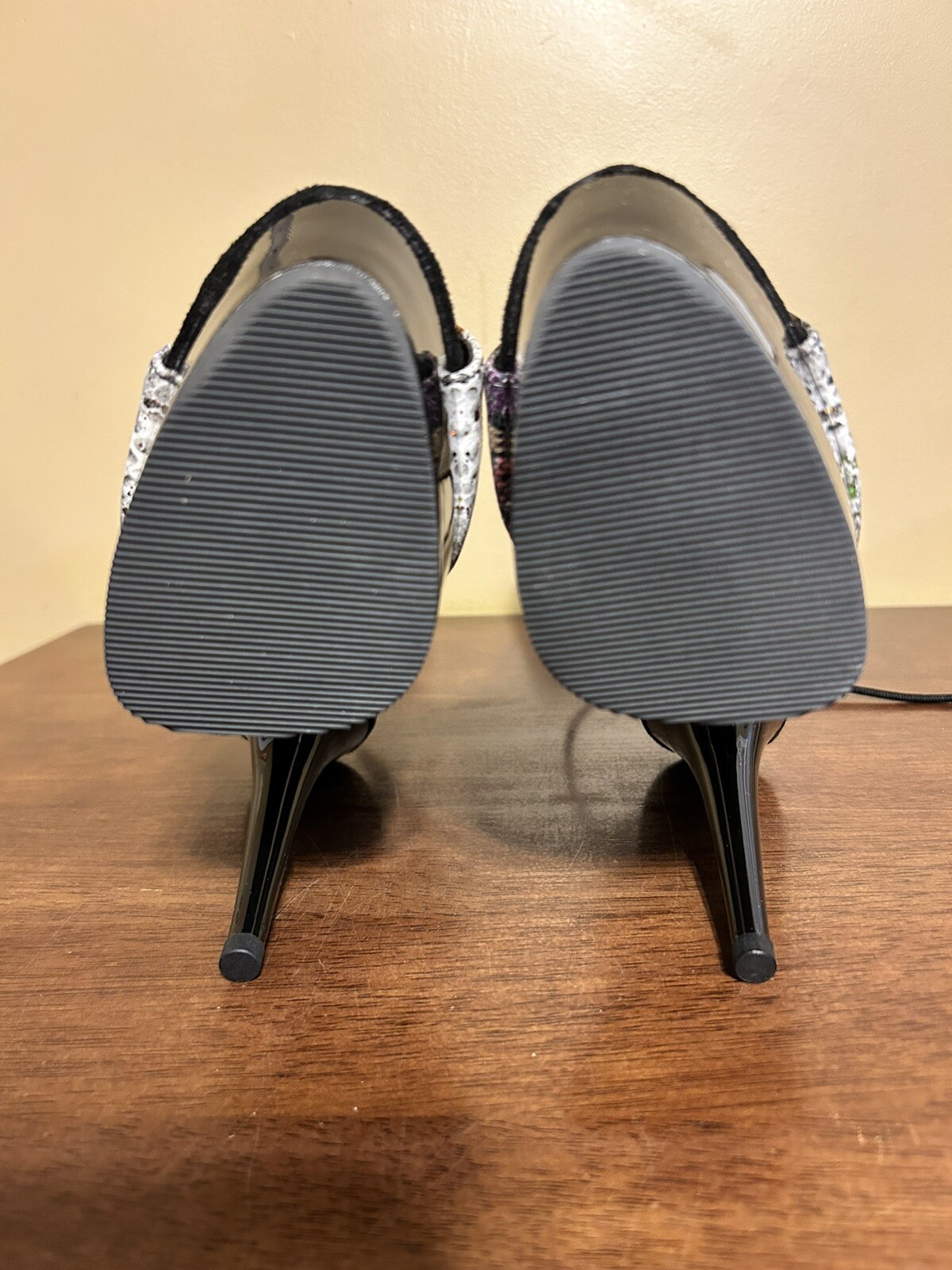 Size 8 Pleaser Delight SP1018 Sparkle Snakeskin 6” Heels Women’s NEW